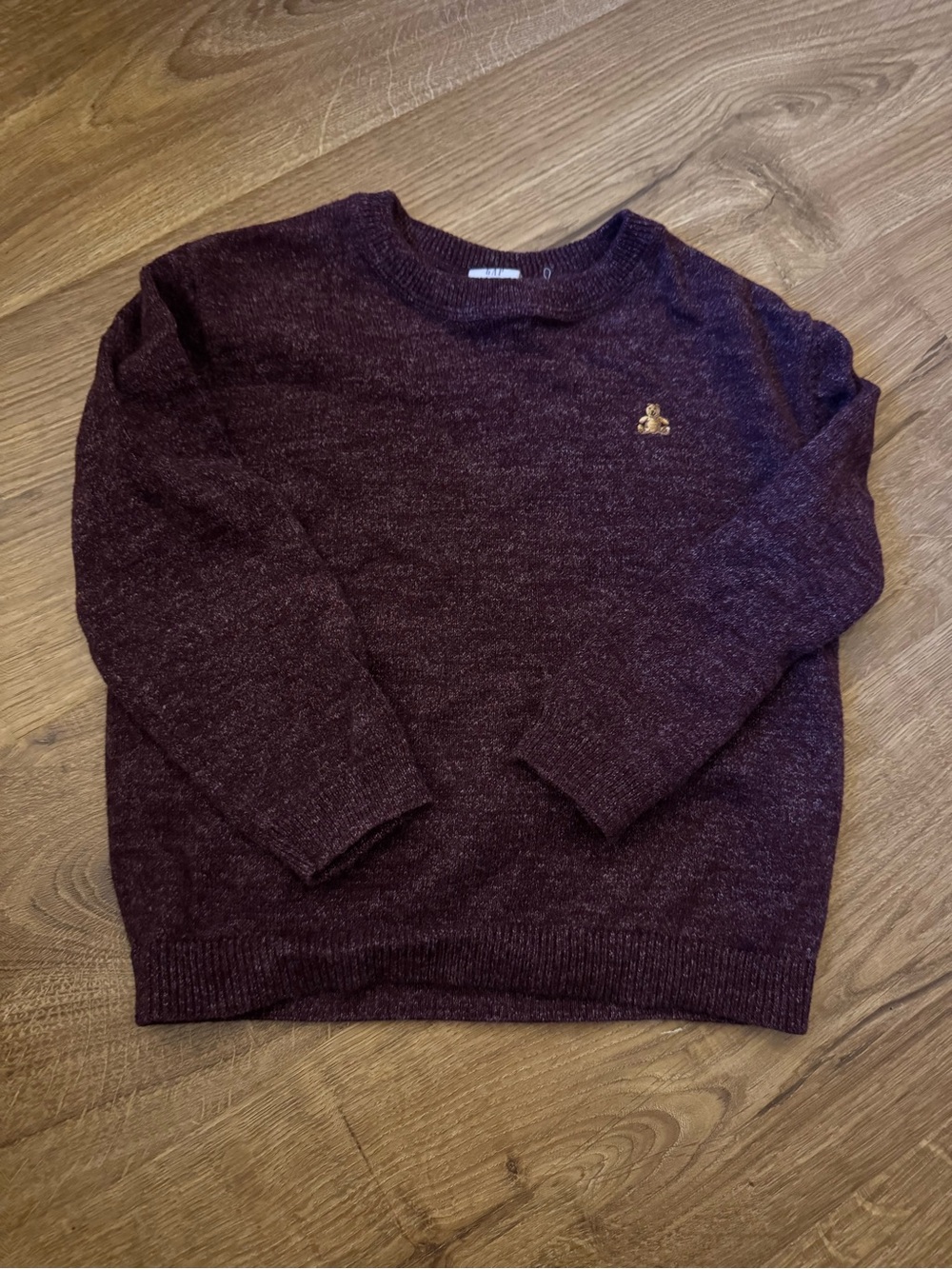 Gap Crewneck Sweater in Marled Burgundy/Plum (Size 4T)
